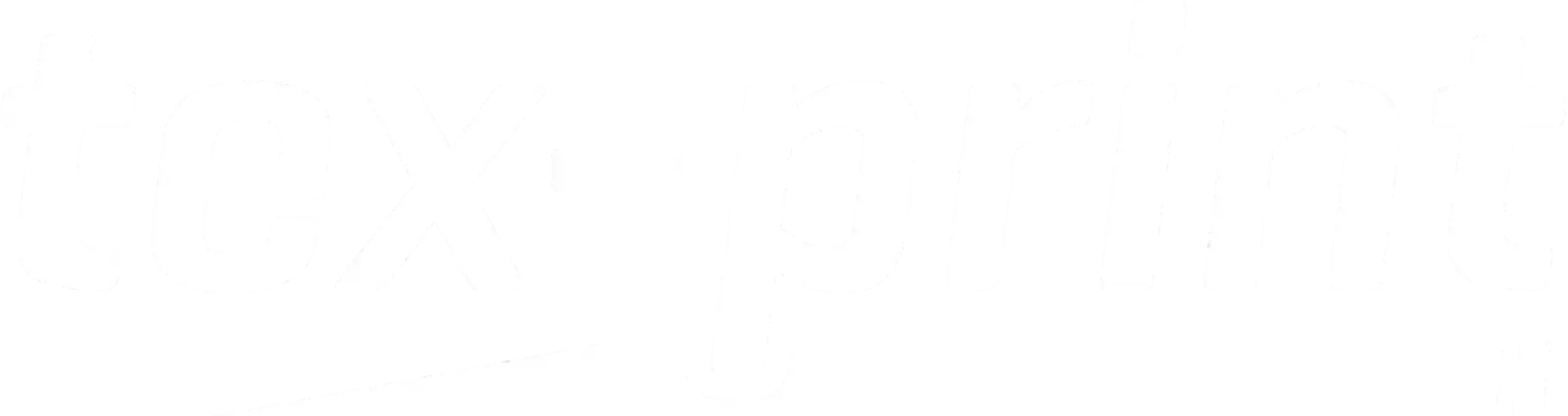 Logo firmy TEX-PRINT.